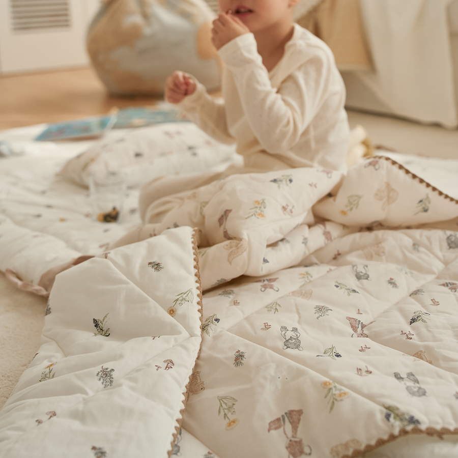 Organic Nap Mat and Blanket Set-Forest