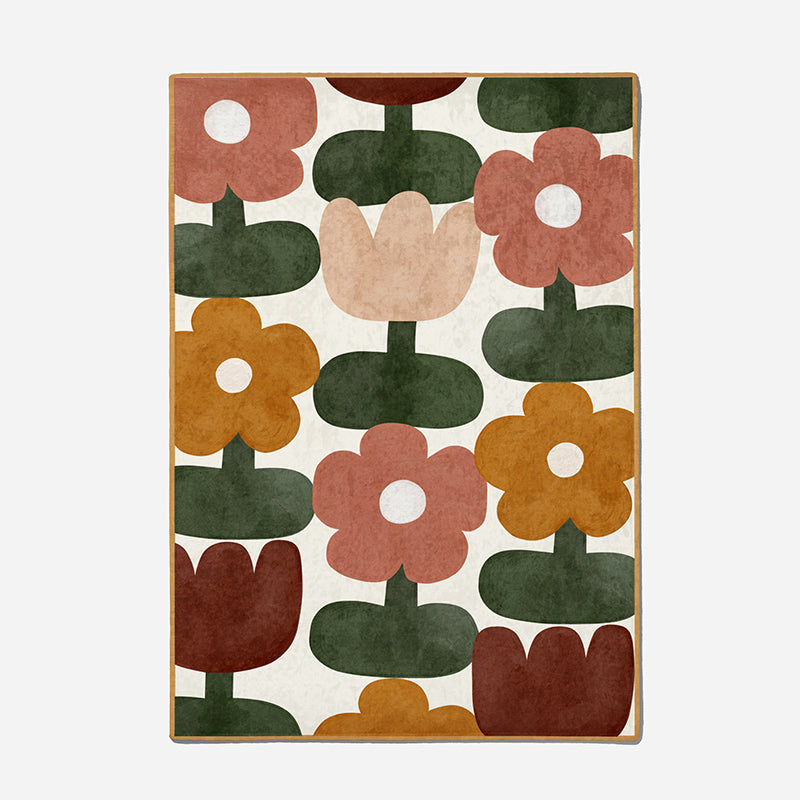 Pattern Rug-Flower Hand Draw