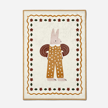 Frame Rug- Rabbit