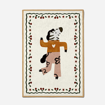 Frame Rug-Zebra