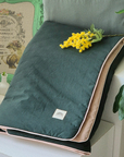 Organic Blanket-Kensington comforter Blanket Green and Beige
