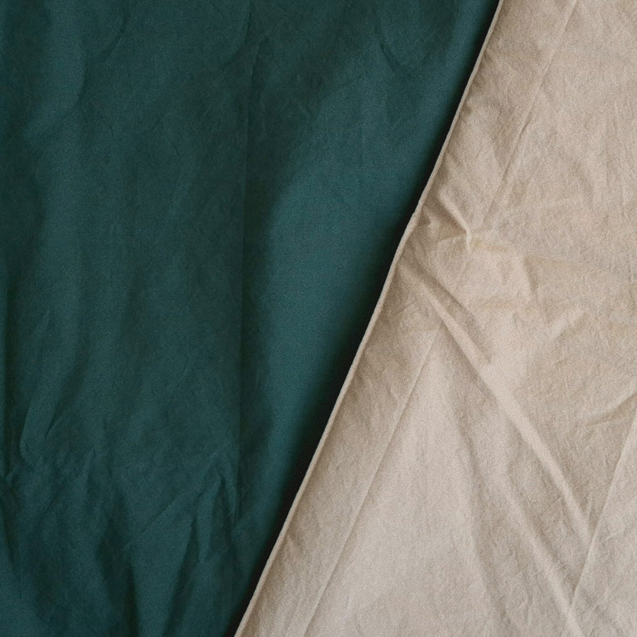 Organic Blanket-Kensington comforter Blanket Green and Beige
