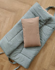 Organic Nap Mat-Kensington Green and Beige