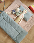 Organic Nap Mat-Kensington Green and Beige