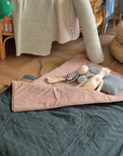 Organic Nap Mat-Kensington Green and Beige