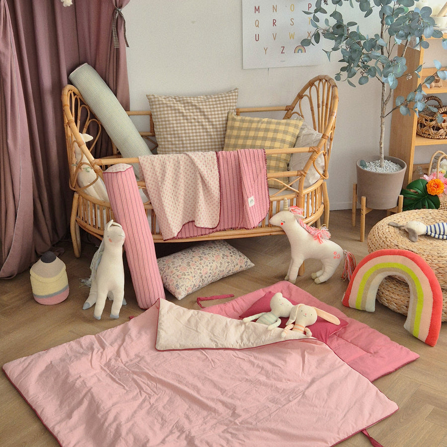 Organic Nap Mat-Kensington Cherry Pink